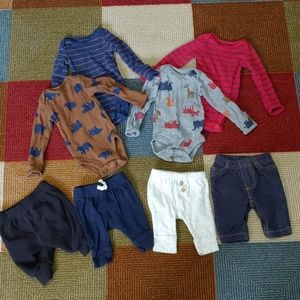 4 Carter's onesie and pants